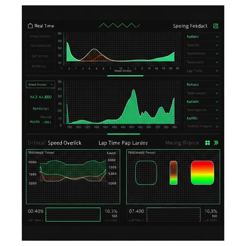 RaceCortex telemetry dashboard showing real-time racing data