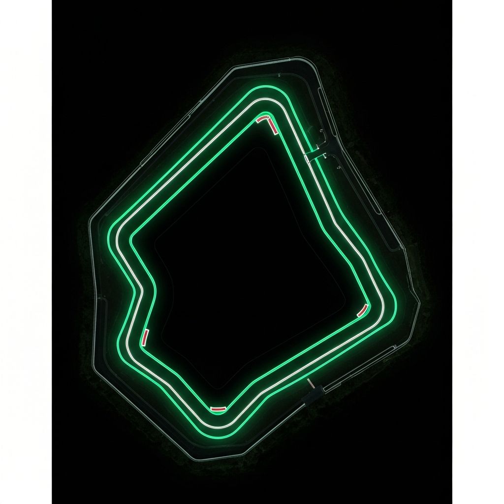 Racing track analysis with optimal racing line overlay